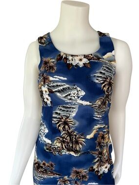 Vintage Hawaiian Dress Tropical Vacation Hawaii Beach Luau Tiki Party